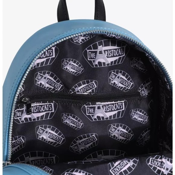 Loungefly Disney Aristocats Mini Backpack Glow In The Dark Scenes Characters Bag - Picture 4 of 5